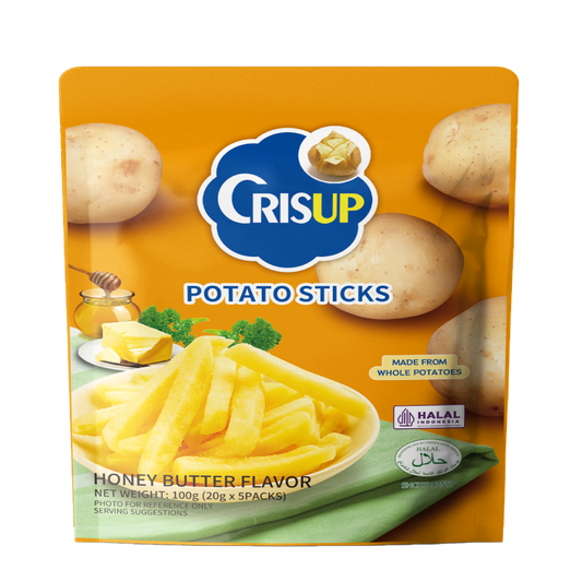 CrisUp Honey & Butter Flavored Potato Sticks - 100g