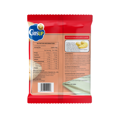 CrisUp Hot & Spicy Flavored Potato Sticks
