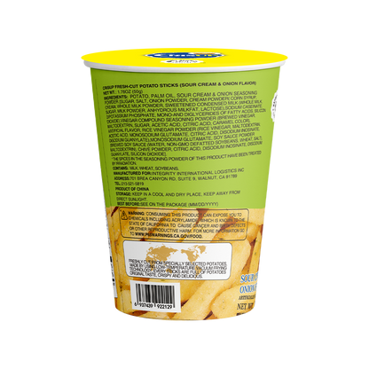 CrisUp Sour Cream & Onion Flavored Potato Sticks