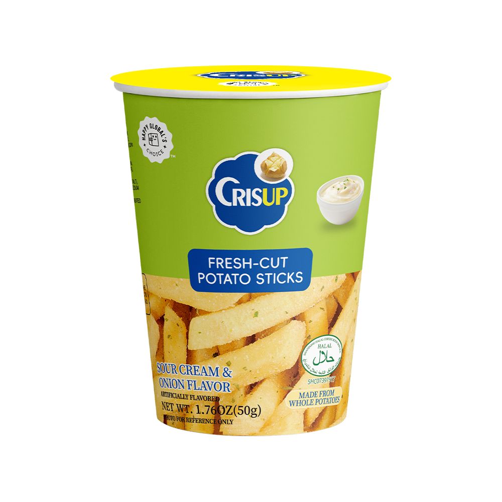 CrisUp Sour Cream & Onion Flavored Potato Sticks