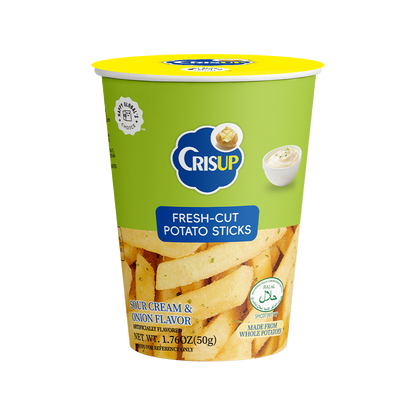 CrisUp Sour Cream & Onion Flavored Potato Sticks