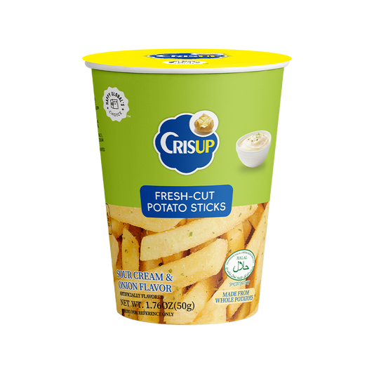 CrisUp Sour Cream & Onion Flavored Potato Sticks