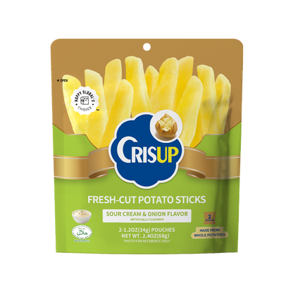 CrisUp Sour Cream & Onion Flavored Potato Sticks